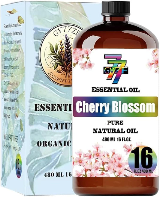 Cherry Blossom Essential Oil (16 oz / 480 ml) – Cherry Blossom Oils for diffusers, humidifiers, Home Baths, Cleaning Products, Yoga, DIY Soaps and DIY Scented Candles - Bloomnest