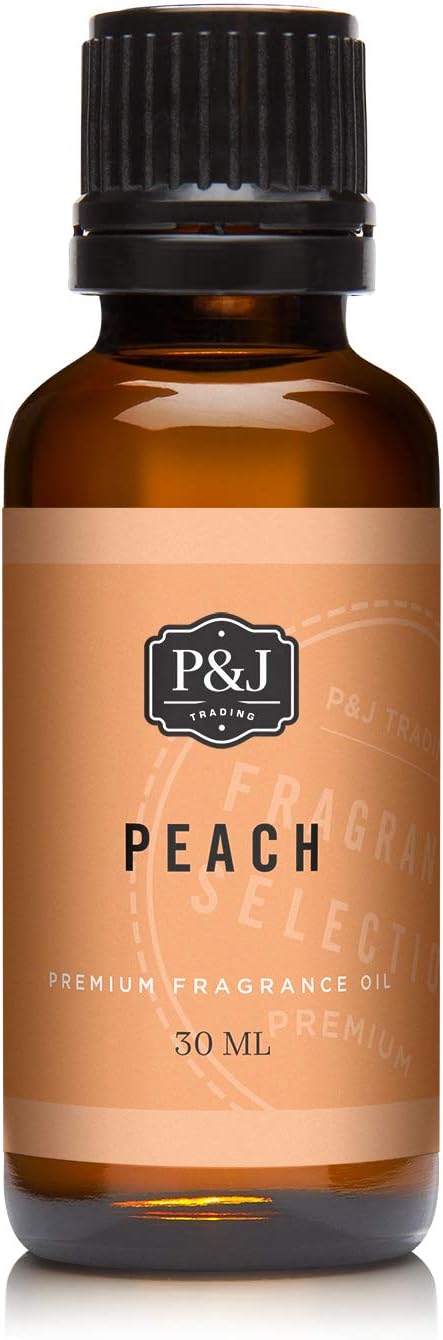 P&J Trading Fragrance Oil | Peach Oil 30ml - Candle Scents for Candle Making, Freshie Scents, Soap Making Supplies, Diffuser Oil Scents PJTrading