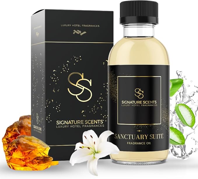 Luxury Hotel Fragrances - Hotel Fragrance Oil - Diffuser Oil Blends for Aromatherapy (Sanctuary Suite) 4.05 Fl Oz (120ml) - Bloomnest