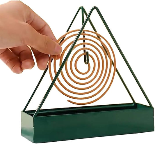 Designer Portable Iron Mosquito Coil Holder with Handle - Fireproof Material Incense Holder - Bloomnest