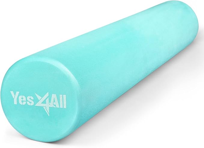 Yes4All EVA Firm Foam Roller for Back - Round Back Roller for Exercise, Yoga & Pilates 12/18/24/36 inch - Bloomnest