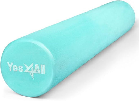 Yes4All EVA Firm Foam Roller for Back - Round Back Roller for Exercise, Yoga & Pilates 12/18/24/36 inch - Bloomnest