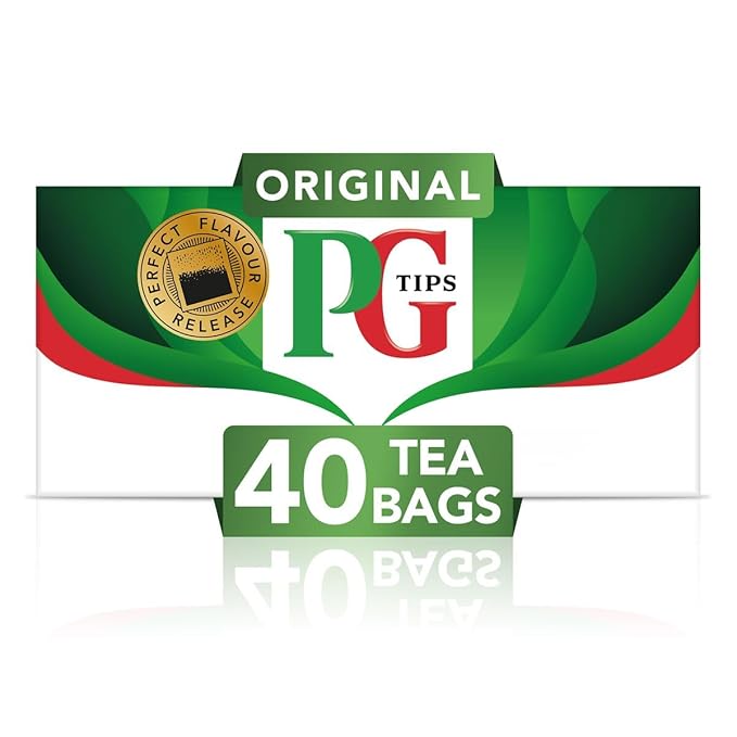PG Tips Premium Black Tea For a Classic Caffeinated Beverage, Black Tea Bags, 240 Total Bags (40 Count - Pack of 6) - Bloomnest