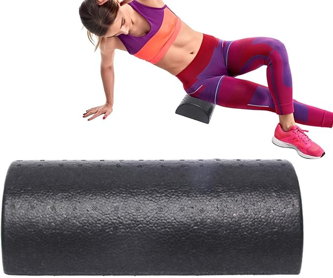 Half Round Foam Roller - Balance Foam Roller for Physical, Yoga, Pilates, Core Strength Training, Sport Recovery & Physical Restoration at Home, Clinic & Gym - Bloomnest