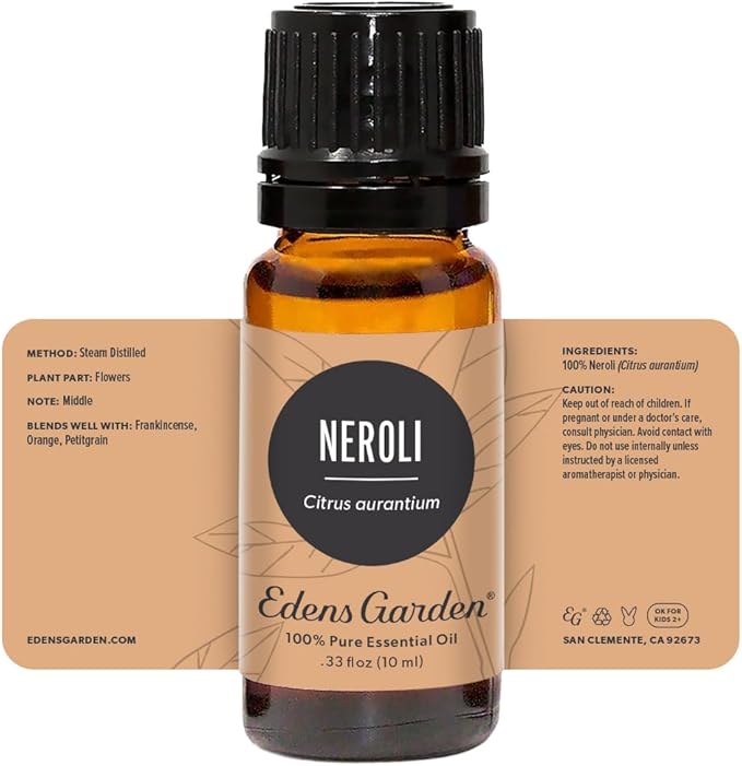 Edens Garden Neroli Essential Oil- 100% Pure Premium Grade, Undiluted, Natural, Therapeutic, Aromatherapy, The Best for Diffuser, Skin, Face, Kid Safe 10 ml (.33 fl oz) EdensGarden