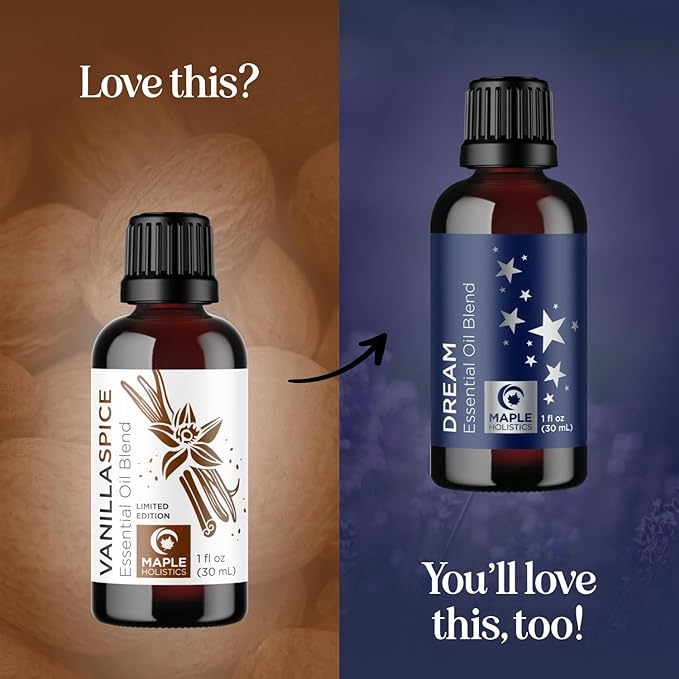 Vanilla Essential Oil Blend for Diffusers - Vanilla Spice Aromatherapy Essential Oil for Diffusers Baths Candles Soaps & DIYs Made with 100% Pure Oils Nutmeg Cinnamon Cardamom & Clove - Bloomnest