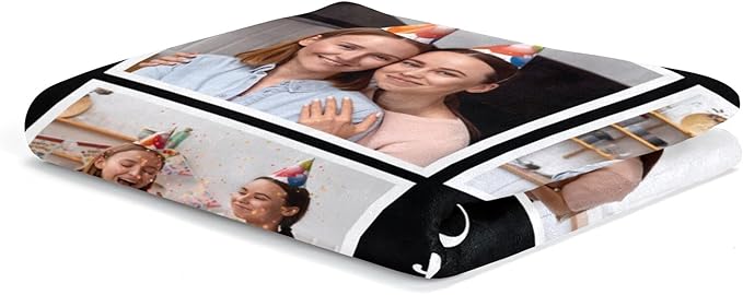 Personalized Birthday Gifts for Women, Custom Blankets with Photos, Personalized Blanket with Photos & Text, Personalized Photo Blankets - Bloomnest