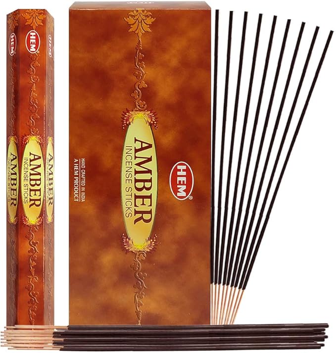 Amber Incense Sticks and Incense Stick Holder Bundle Insence Insense Hem Incense Sticks TRUMIRI