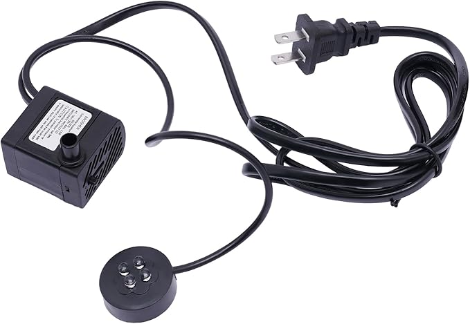 Gdrasuya10 Indoor Water Fountains, Waterfountain Indoors Rockery Fountain Goldfish Waterfall Desktop LED Decorat Tabletop Rockery, Small Waterfall for Home Office Bedroom Relaxation US Plug