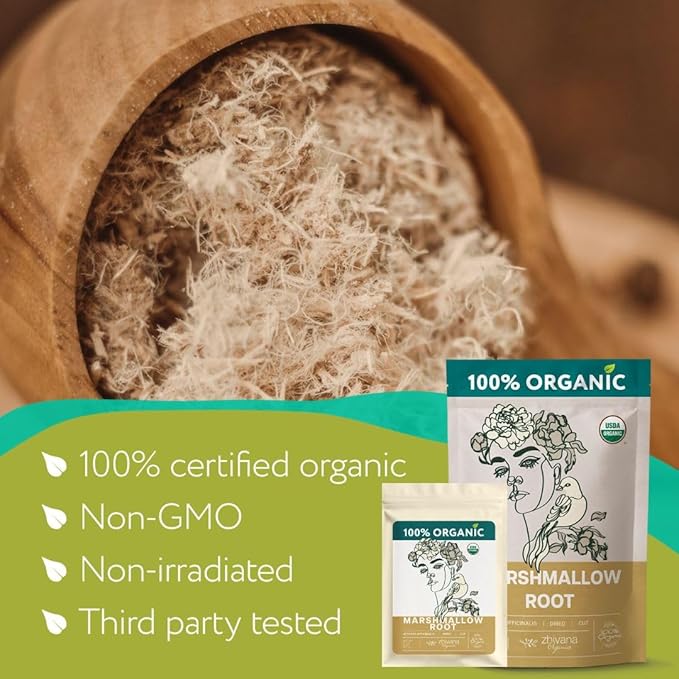 Super Value Pack 5 LB - Marshmallow Root Tea - Throat, Gut Lining, Digestion Support - Antioxidant Properties - Bloomnest