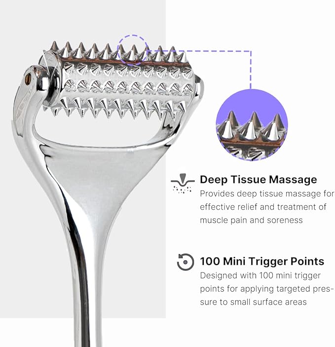 Massage Roller, Acupuncture Roller for Muscle Pain Relief, Acupressure Massager - Deep Tissue Massage Tool for Hand, Foot, Neck, Arms, Thighs - Bloomnest