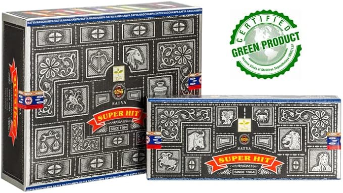 Satya Superhit 200 gram Incense Sticks for Positivity, Meditation, Relaxation, Yoga, Healing Giftbrit