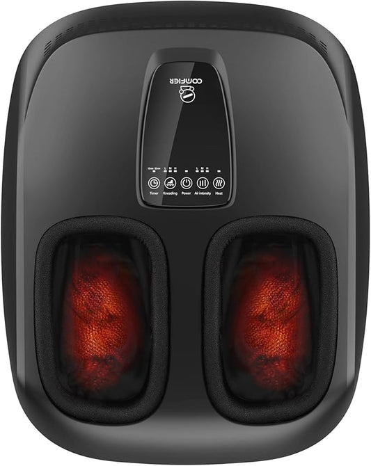 COMFIER Foot Massager with Heat,Rolling Compression Shiatu Feet Massage,Gifts for Men,Wen, Machine for Circulation,Neuropathy Pain,Plantar Fasciitis,Fits Foot Size up to 13” - Bloomnest