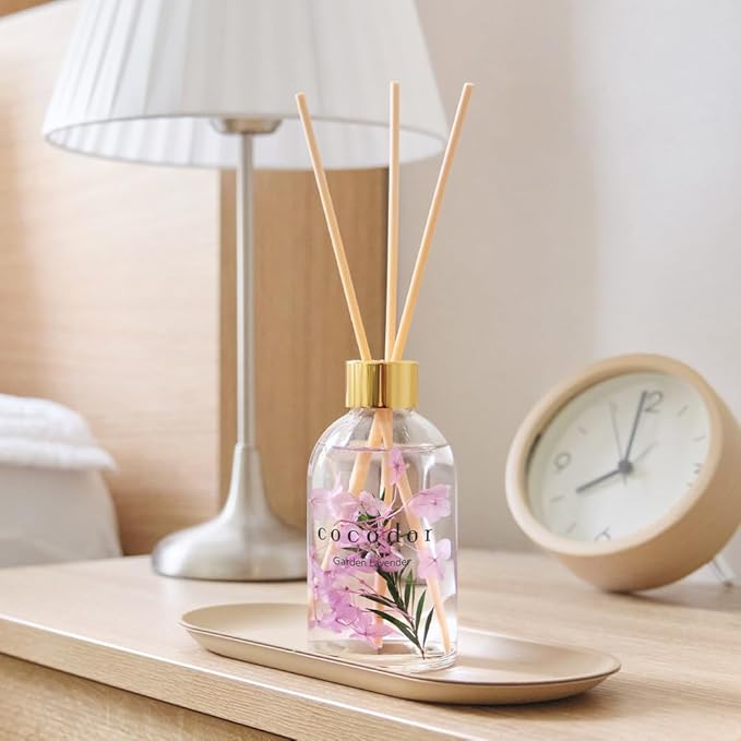 COCODOR Herbarium Reed Diffuser/Black Cherry/6.7oz(200ml)/ Fragrance Scent Essential Oil Stick Diffuser Set for Bedroom Bathroom Home Décor - Bloomnest