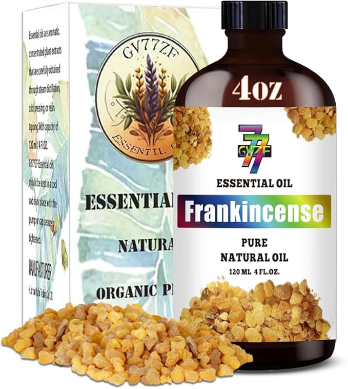 Frankincense Essential Oil (4 oz/120 ml) — Frankincense Oils for Aromatherapy, diffusers, humidifiers, Home fragrances, DIY Skincare, soap Making, DIY Candle, Relaxation, Yoga, and Meditation - Bloomnest