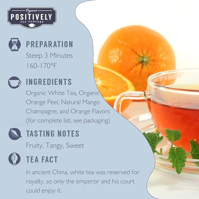 Organic Positively Tea Company, White Tea Sampler, Loose Leaf, 4 Ounce, 3 Pack - Bloomnest