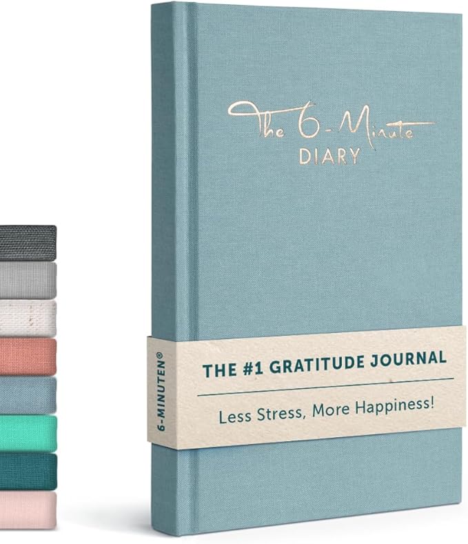 6-Minute Diary – 3-Million-Copy Gratitude Journal for Women with Prompts – Guided Self Care Journal Based on Positive Psychology – Daily Manifestation Journal for Self-Love & Mindfulness – Skyblue - Bloomnest