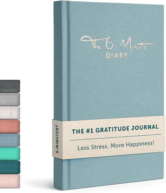 6-Minute Diary – 3-Million-Copy Gratitude Journal for Women with Prompts – Guided Self Care Journal Based on Positive Psychology – Daily Manifestation Journal for Self-Love & Mindfulness – Skyblue - Bloomnest