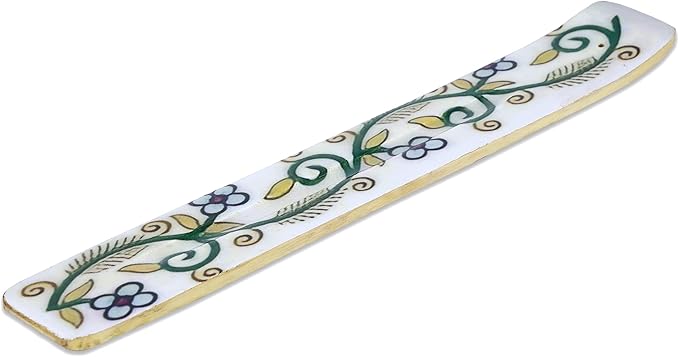 Bless-International Traditional-Handmade-Burner Wooden-Incense-Stick-Holder Ash-Catcher-Stand for-Aromatherapy-Meditation-Yoga (Inner Peace) 10 Inches, Pack of 2 - Bloomnest
