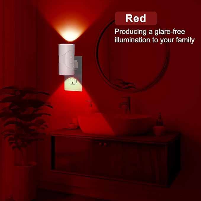 easuntec Night Light, Night Lights Plug into Wall, Color Changing Night Light, Dusk to Dawn Sensor, 8 Light Modes, Dimmable RGB Night Lights for Bedroom Bathroom Hallway Kitchen Stairs (RGB,2 Pack) - Bloomnest