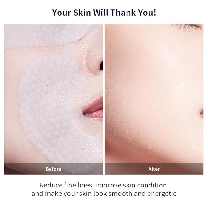 Full-Spectrum Hyaluronic Acid Face Mask – Deep Hydration & Anti-Wrinkle Lifting Sheet Mask, Plumping & Firming Treatment for Fine Lines, Elasticity Boosting Hydrating Facial Mask-5ea - Bloomnest