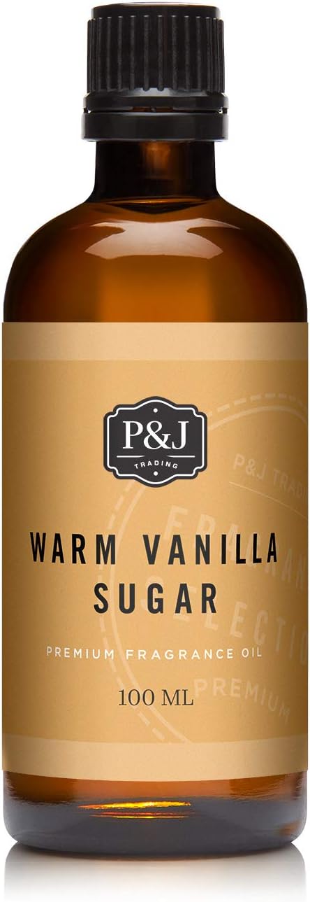 P&J Trading Fragrance | Warm Vanilla Sugar Oil 100ml - Candle Scents for Candle Making, Freshie Scent, Soap Making Supplies, Diffuser Oil Scents - Bloomnest