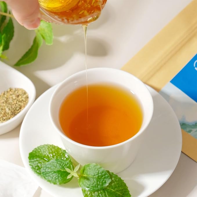 WT WEETEE Licorice Mint Tea Bags 100 Counts, Made 100% Natural & Pure Peppermint & Licorice Root, Naturally Caffeine-free, Sweet & Refreshing - Bloomnest