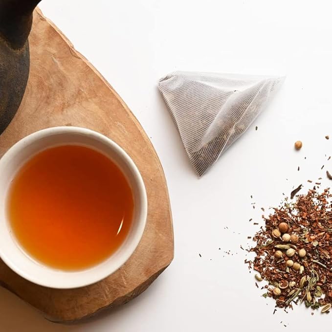 Grace Farms HERBAL TEA VARIETY Box (12 Enveloped Sachets) | 4 Naturally Sweet, Caffeine Free Flavors | Chamomile Citrus, Hibiscus Orange, Spearmint Rose, & Rooibos Chai | Organic, Fair Trade & Kosher | Gives Back 100% of Profits - Bloomnest
