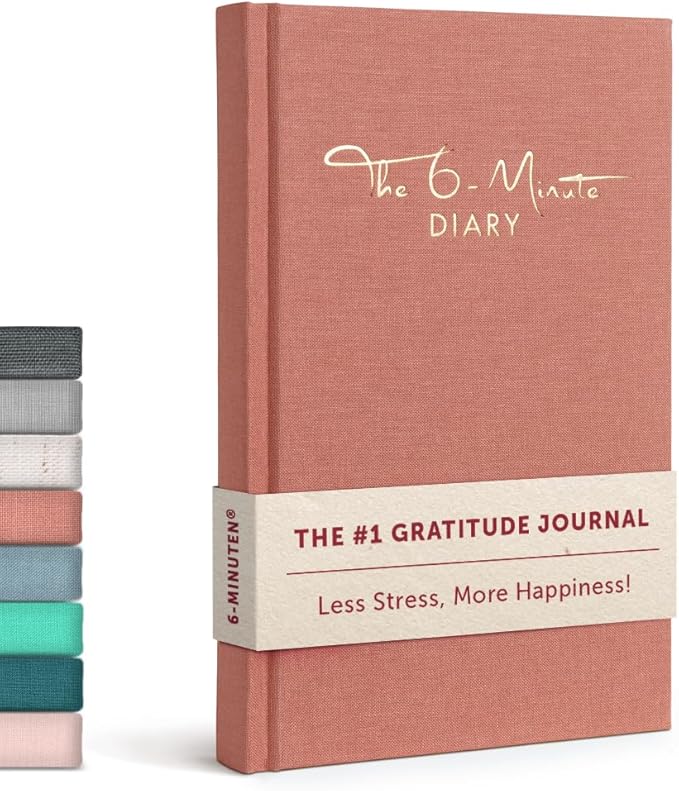 6-Minute Diary – 3-Million-User Gratitude Journal for Women & Men with Prompts – Guided Self Care Book Based on Positive Psychology – Daily Manifestation - Bloomnest