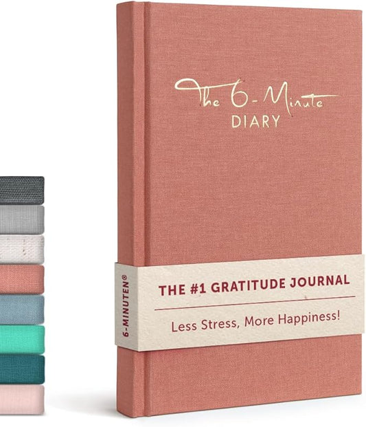 6-Minute Diary – 3-Million-User Gratitude Journal for Women & Men with Prompts – Guided Self Care Book Based on Positive Psychology – Daily Manifestation - Bloomnest