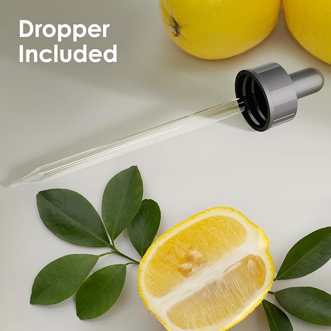 Lemon Essential Oil 4 oz with Dropper for Aromatherapy, Diffuser, Candle, and Mosquitoes (118 ml) - Bloomnest