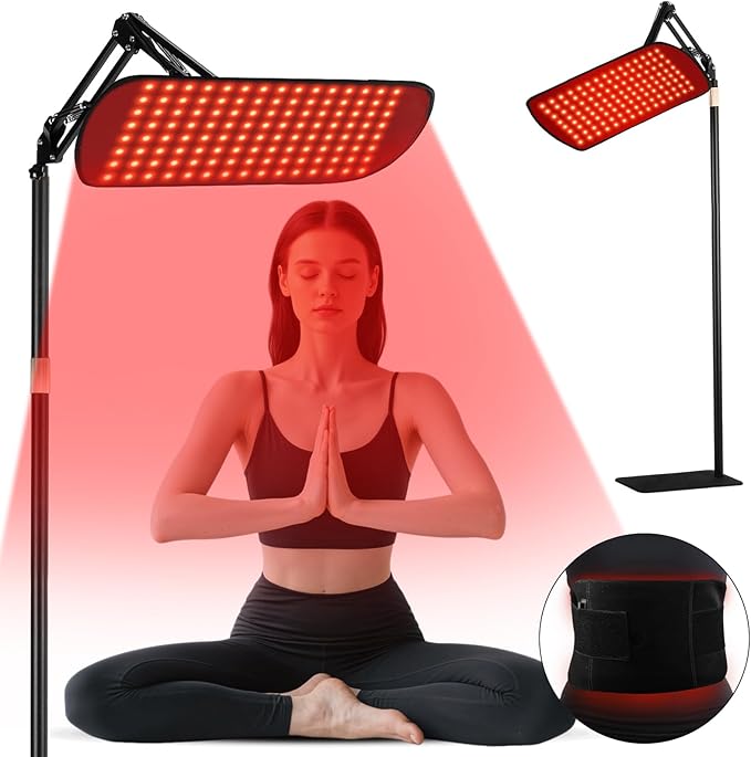 135 Red Light Therapy for Face and Body, Multifunction Red Light Therapy with Stand, Dual Different LEDs(660nm& 850nm) Light with Belt and Stand LITDUCK