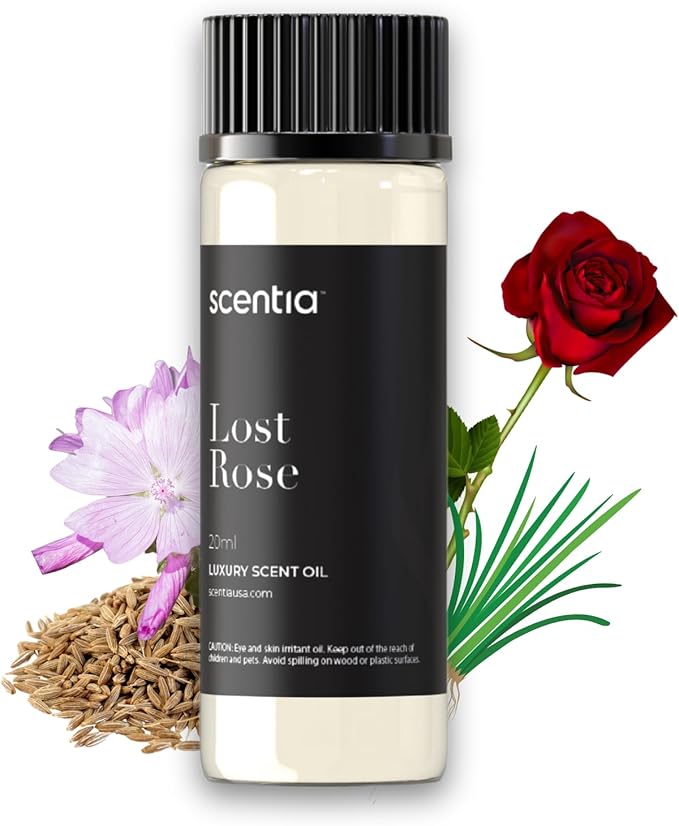Scentia Hotel Diffuser Oil Inspired by Fairmont Hotel Scent - 20 mL 0.67 fl oz - Fragrance Oil Blend Rose, Oud Wood & Clove Notes for Aromatherapy Diffusers and Humidifiers - Lost Rose - Bloomnest
