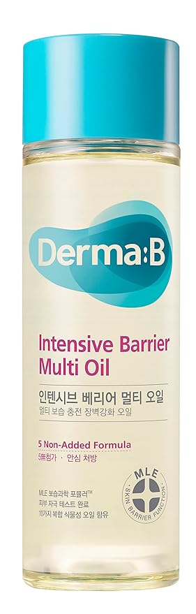 Derma B | Intensive Barrier Multi Body Oil | Moisturizing Non-Sticky Multi-Use Oil After Shower | 10 Botanical Skin Oil for Sensitive Skin | Korean Body Oils for Women & Men | 4.56 fl oz (135ml) - Bloomnest