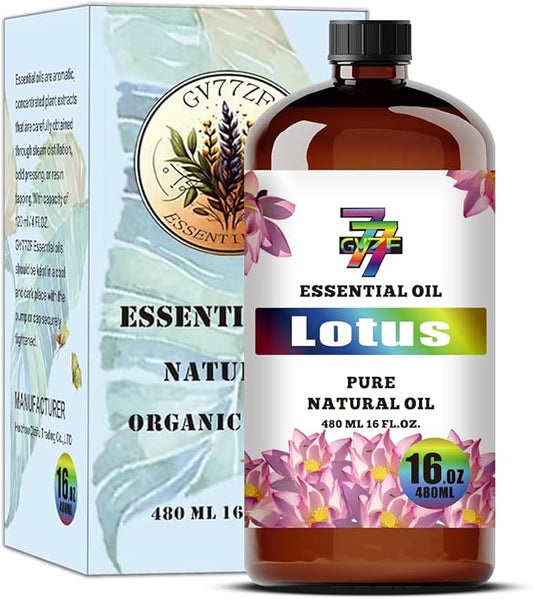 Lotus Essential Oil (16 oz/480 ml) — Lotus Oils for Aromatherapy, diffusers, humidifiers, Home fragrances, DIY Skin Care, Soap Making, DIY Candle, Yoga, and Meditation - Bloomnest