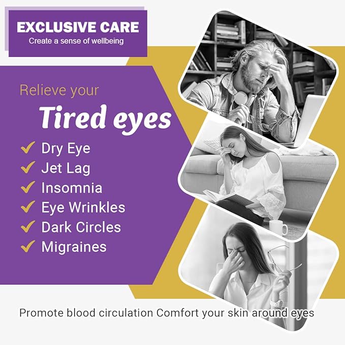 16 Packs Steam Eye Masks for Dry Eyes, Lavender Heated Eye Mask, Relief Tired Eyes & Dark Circle, Warm Compress for Puffiness, Disposable Travel Essentials & Relaxation Set for Women, Christmas - Bloomnest