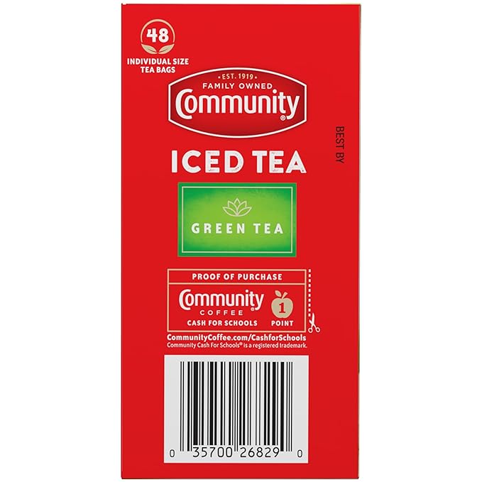 Community Coffee Green Tea, 576 Individual Size Tea Bags, 48 Count (Pack of 12) - Bloomnest