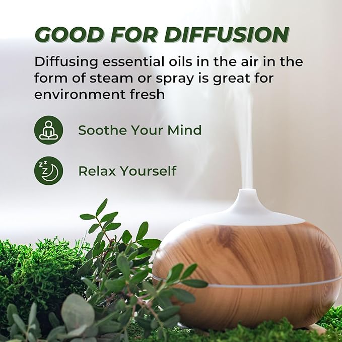Essential Oils Set (Eucalyptus, Lavender, Lemongrass, Peppermint, Tea Tree, Orange) for Diffuser, Topical Skin, Body, Natural Home Fragrance Gift for Women & Men - Bloomnest