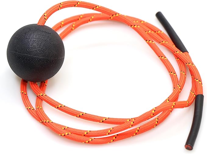 Tiger Tail Tiger Ball 1.7 Foam Roller Ball + 50”+ Corded Rope – Deep Tissue Massage Ball: Feet, Legs, Neck, Back – Trigger Point Massage Therapy – Relieve Muscle Soreness – Muscle Recovery - Bloomnest