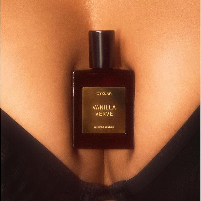 CYKLAR Perfume Oil Roll-On. Travel-Friendly Vanilla Verve Fragrance with Vanilla, Bergamot, and Amber Notes. Long-Lasting Essential Oil Parfum for Women and Men. 0.5 Fl Oz Scented Rollerball Bottle Cyklar