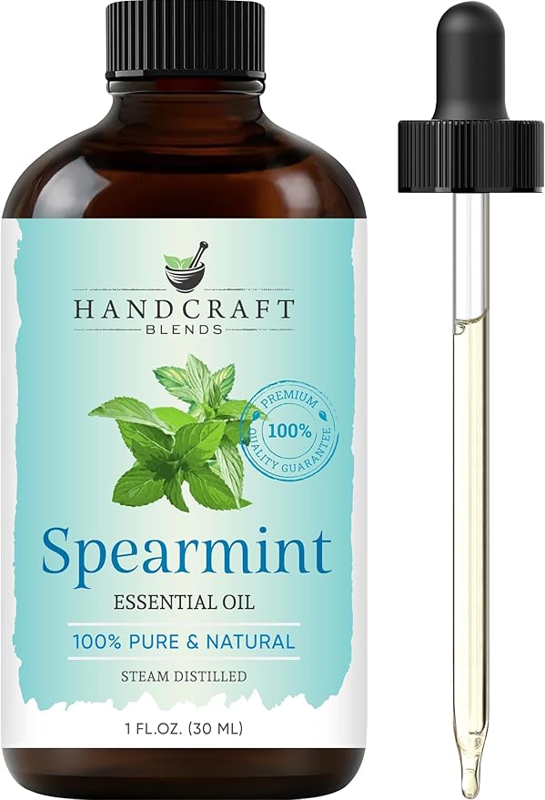Handcraft Blends Spearmint Essential Oil – 1 Fl Oz – 100% Pure and Natural – Premium Grade Essential Oil for Diffuser and Aromatherapy, Skin, Massage, Candle and Soap Making Fragrance - Bloomnest