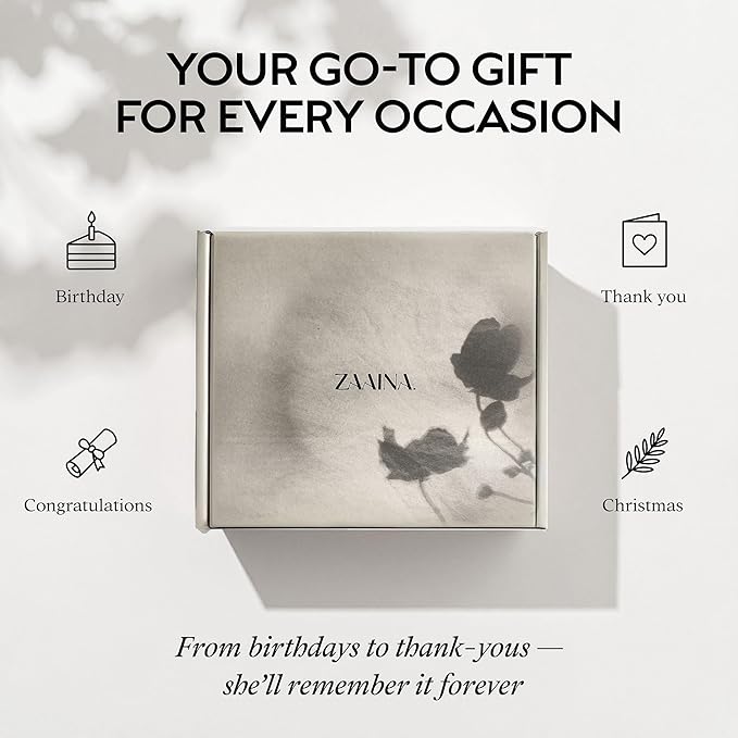 ZAAINA Spa Gifts for Women - Valentines Day Gifts for Her, Relaxaing Spa Gift Basket, Pampering At Home Natural Bath & Body Self Care Spa Package for Mom Wife, Birthday Gifts for Women