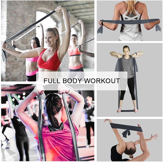 Resistance Bands,Professional Long Non-Latex Elastic Stretch Bands,Exercise Bands for Physical Therapy, Yoga, Pilates, Rehab, at-Home or The Gym Workouts, Strength Training - Bloomnest