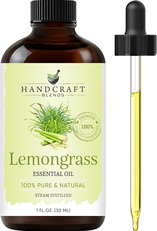 Handcraft Blends Lemongrass Essential Oil – 1 Fl Oz – 100% Pure and Natural – Premium Grade Essential Oil for Diffuser and Aromatherapy, Skin, Massage, Candle and Soap Making Fragrance - Bloomnest