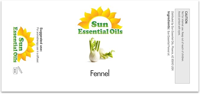 Sun Essential Oils Fennel Essential Oil – Pure Aromatherapy for Diffusers (4 oz) - Bloomnest