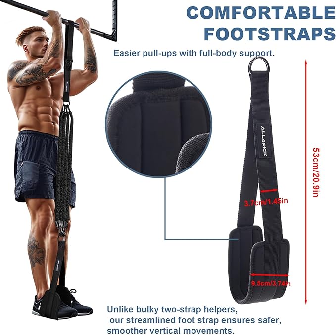 Pull Up Assistance Bands, Adjustable Heavy Duty Assisted Bands for Pull Ups - Bloomnest