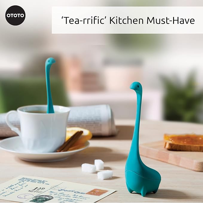 Cute Tea Infuser by OTOTO - Loose Leaf Tea Steeper, Tea Accessories, Tea Diffusers, Tea Infuser for Loose Leaf Tea, Tea Strainers, Cute Gifts, Tea Gift Set, Kitchen Gifts, Cooking Gadgets - Bloomnest
