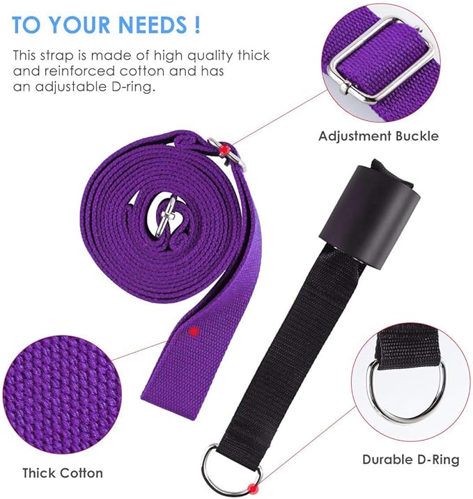 Leg Stretcher, Door Flexibility & Stretching Leg Strap - Great for Ballet Cheer Dance Gymnastics or Any Sport Leg Stretcher Door Flexibility Trainer Premium Stretching Equipment - Bloomnest