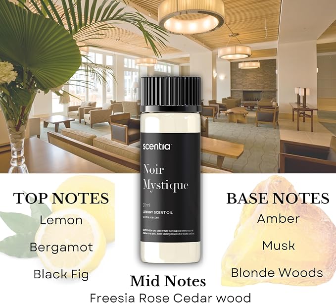Scentia Hotel Inspired Collection Diffuser Oils – 3×20ml Aromatherapy Set | Luxury Scents Inspired by 5-Star Hotels | Gift-Ready Essential Oil Blend - Thanksgiving & Holiday Gift - Bloomnest