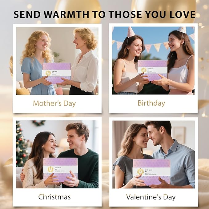 Valentines Day Gifts for Women, 38 Pcs Hydrating Skin Care Face Sheet Mask, Bath & Body Spa Set, Self-Care Pampering Gift Basket, Bath Bomb, Eye Mask, Face Serum, Lip Gloss, Mother Day, Birthday